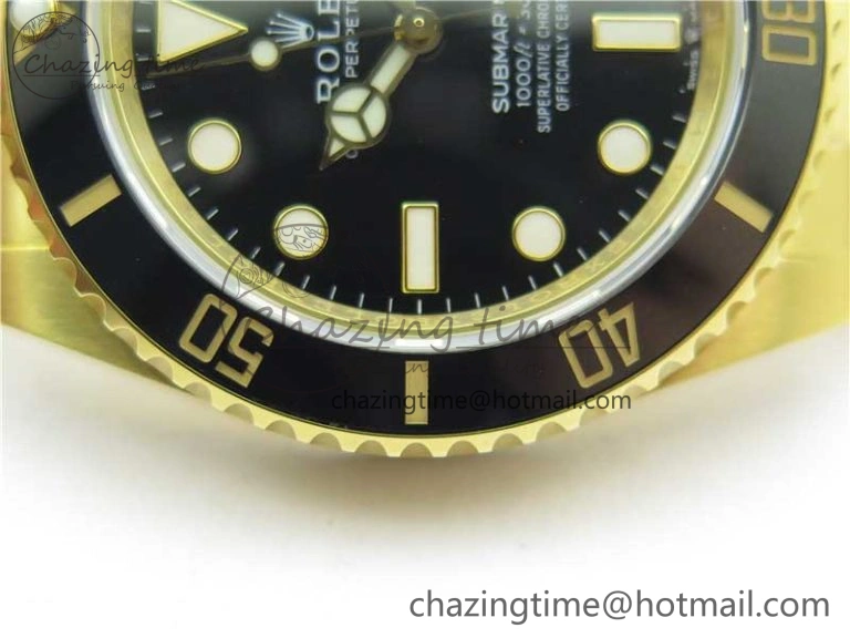Submariner 41mm 126618 LN YG EWF Black Dial on YG Bracelet A3235