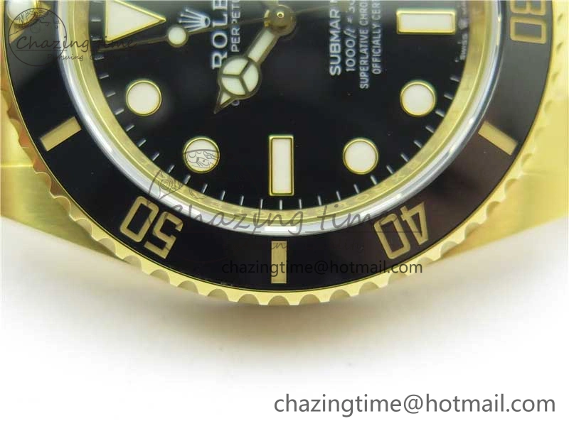 Submariner 41mm 126618 LN YG EWF Black Dial on YG Bracelet A3235