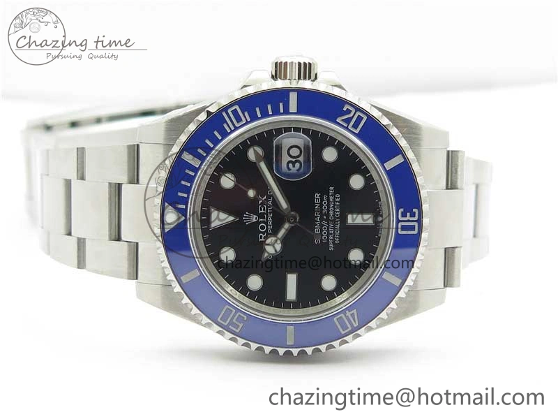 Submariner 41mm 126619 LB Blue Ceramic 904L Steel ROF 1:1 Best Edition Black Dial on SS Bracelet A2824
