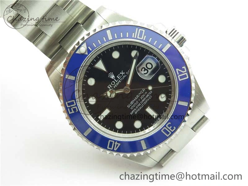 Submariner 41mm 126619 LB Blue Ceramic 904L Steel ROF 1:1 Best Edition Black Dial on SS Bracelet A2824