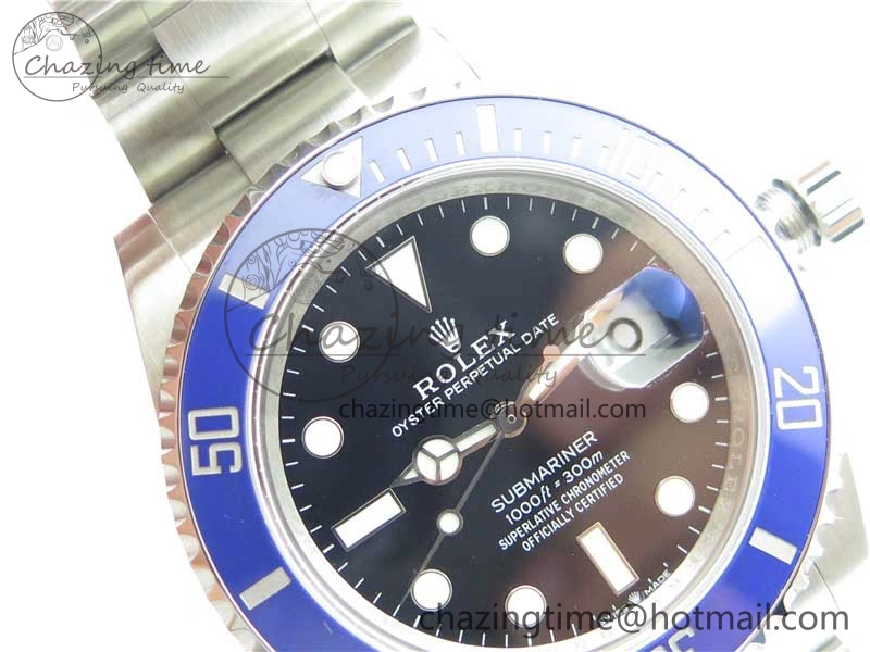 Submariner 41mm 126619 LB Blue Ceramic 904L Steel ROF 1:1 Best Edition Black Dial on SS Bracelet A2824