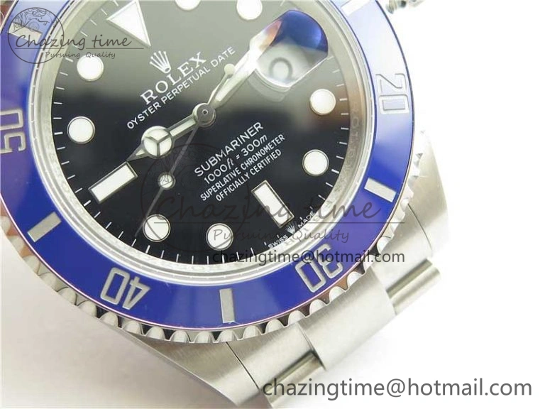 Submariner 41mm 126619 LB Blue Ceramic 904L Steel ROF 1:1 Best Edition Black Dial on SS Bracelet A2824