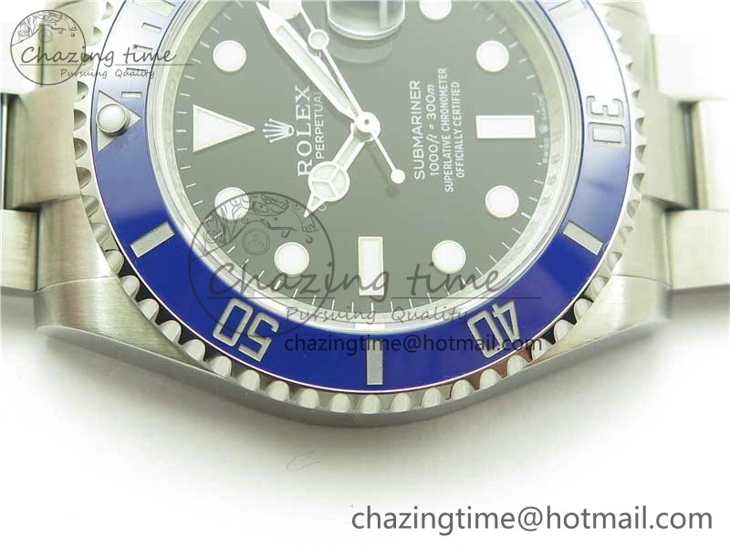 Submariner 41mm 126619 LB Blue Ceramic 904L Steel ROF 1:1 Best Edition Black Dial on SS Bracelet A2824