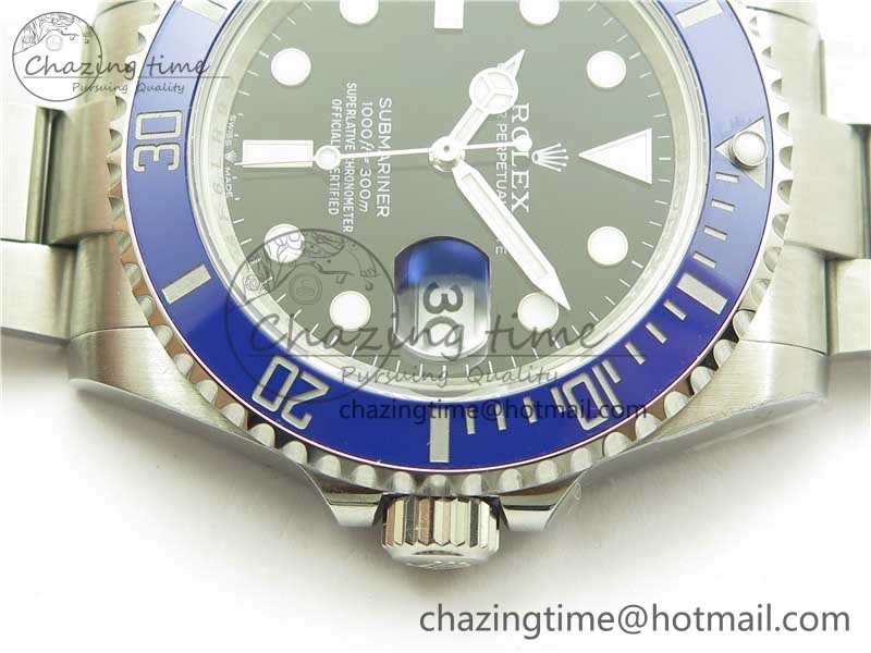 Submariner 41mm 126619 LB Blue Ceramic 904L Steel ROF 1:1 Best Edition Black Dial on SS Bracelet A2824