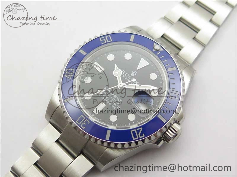 Submariner 41mm 126619 LB Blue Ceramic 904L Steel ROF 1:1 Best Edition Black Dial on SS Bracelet A2824