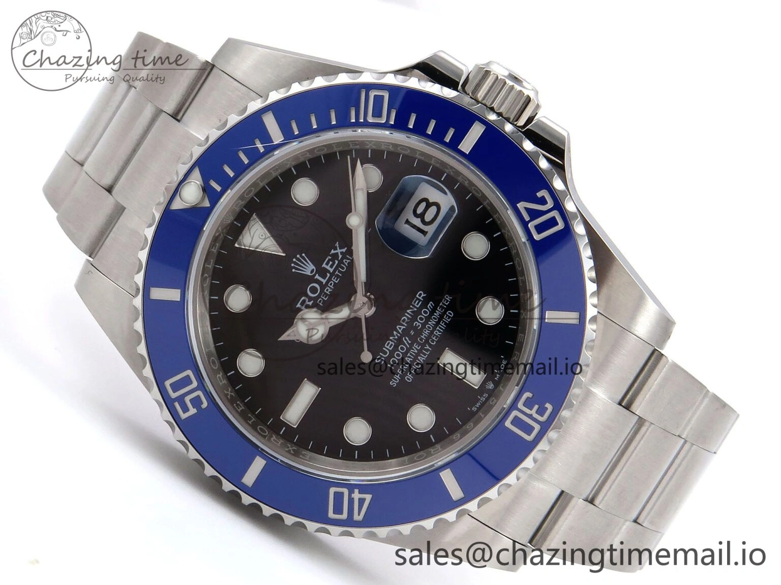 Submariner 41mm 126619 LB Blue Ceramic EWEF Best Edition on Bracelet SH3235