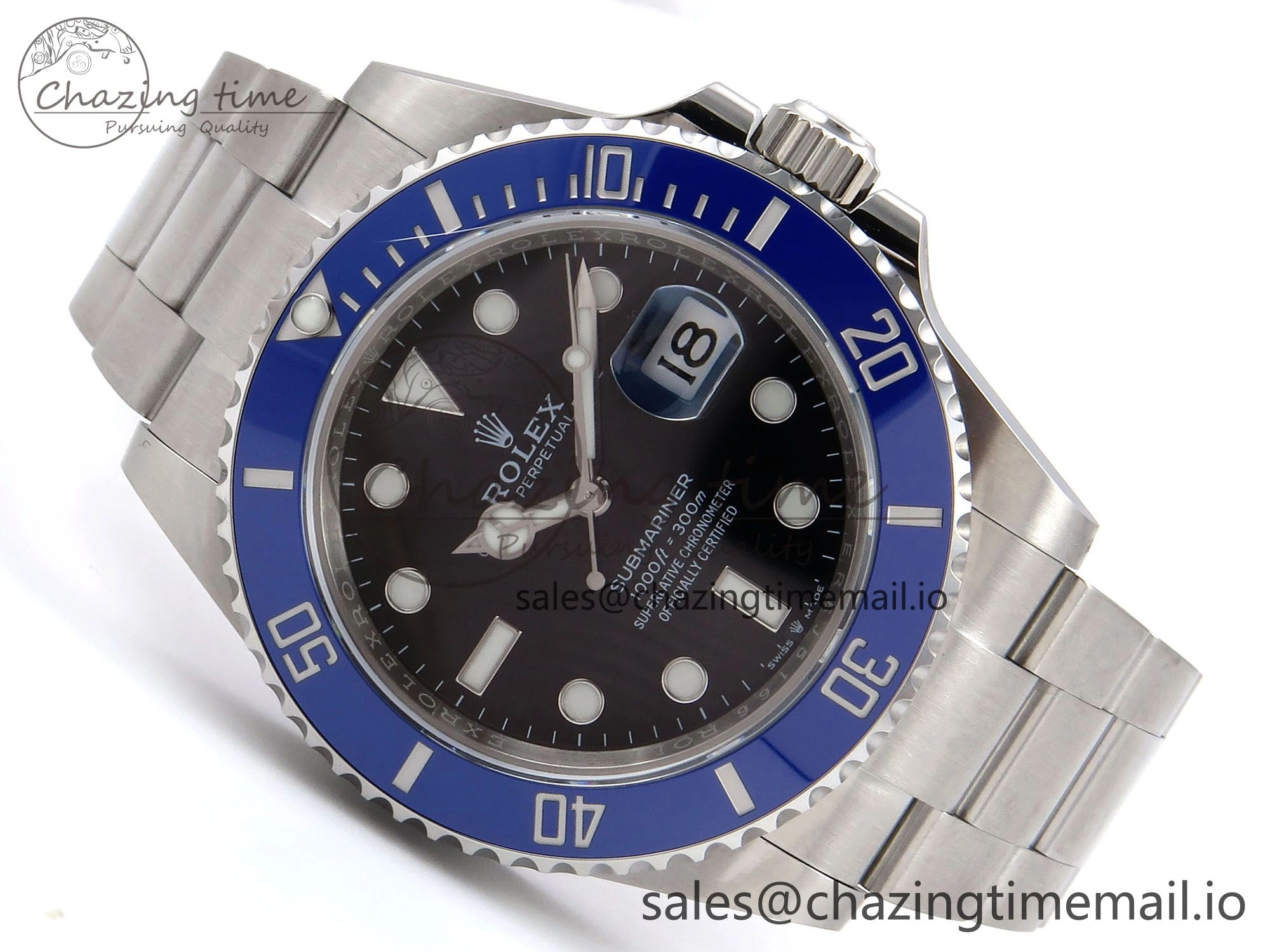 Submariner 41mm 126619 LB Blue Ceramic EWEF Best Edition on Bracelet SH3235