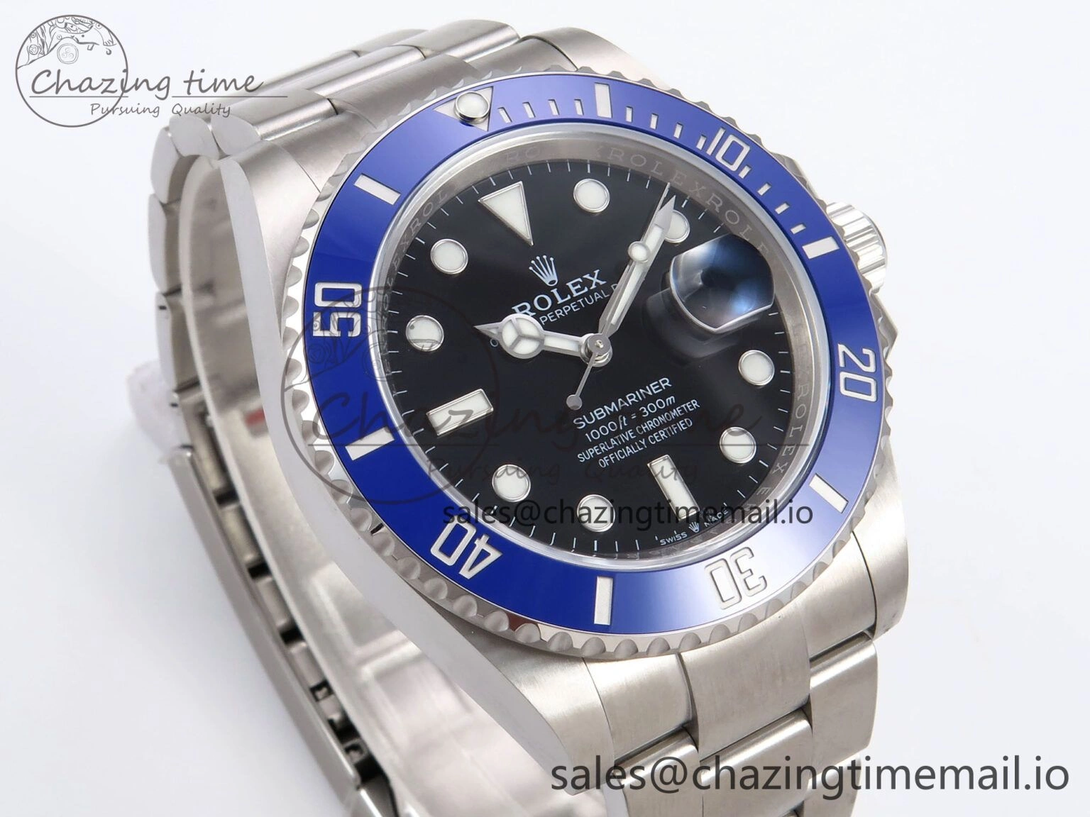 Submariner 41mm 126619 LB Blue Ceramic EWEF Best Edition on Bracelet SH3235