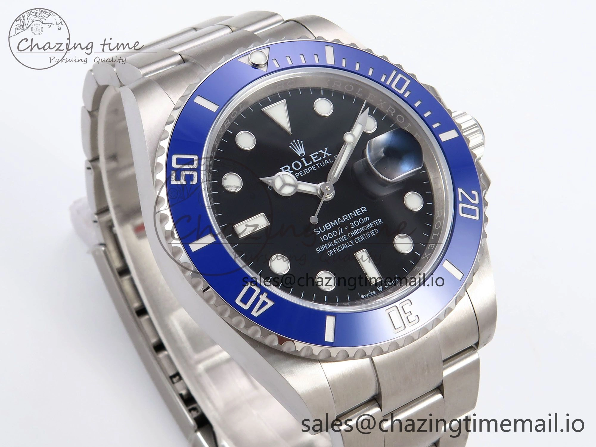 Submariner 41mm 126619 LB Blue Ceramic EWEF Best Edition on Bracelet SH3235