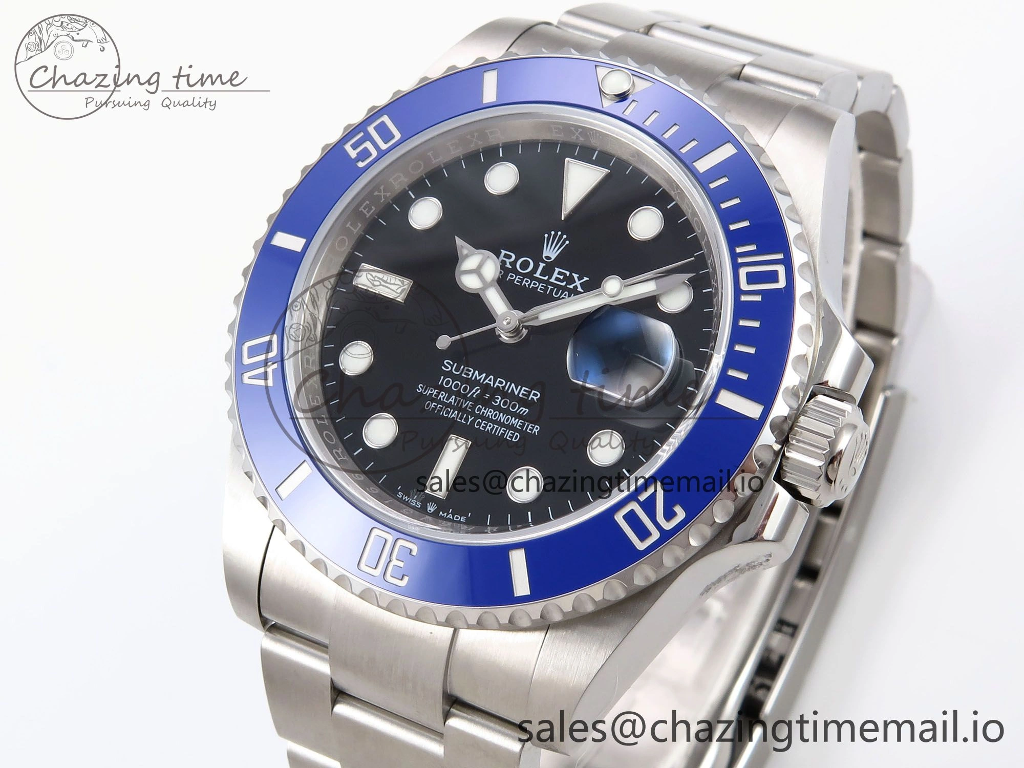 Submariner 41mm 126619 LB Blue Ceramic EWEF Best Edition on Bracelet SH3235