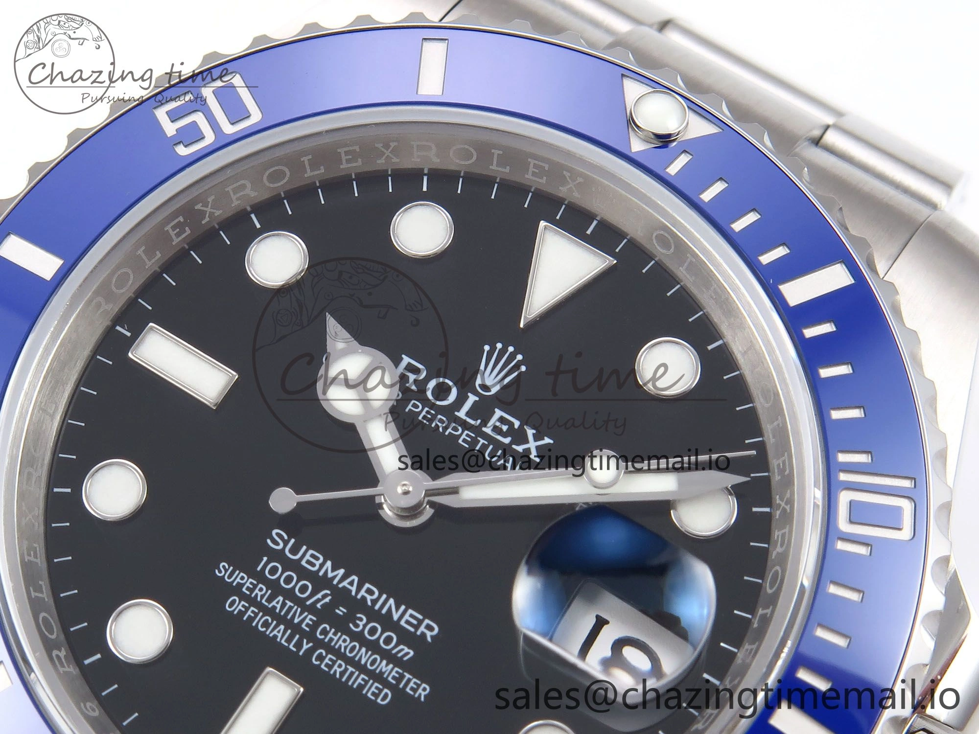 Submariner 41mm 126619 LB Blue Ceramic EWEF Best Edition on Bracelet SH3235