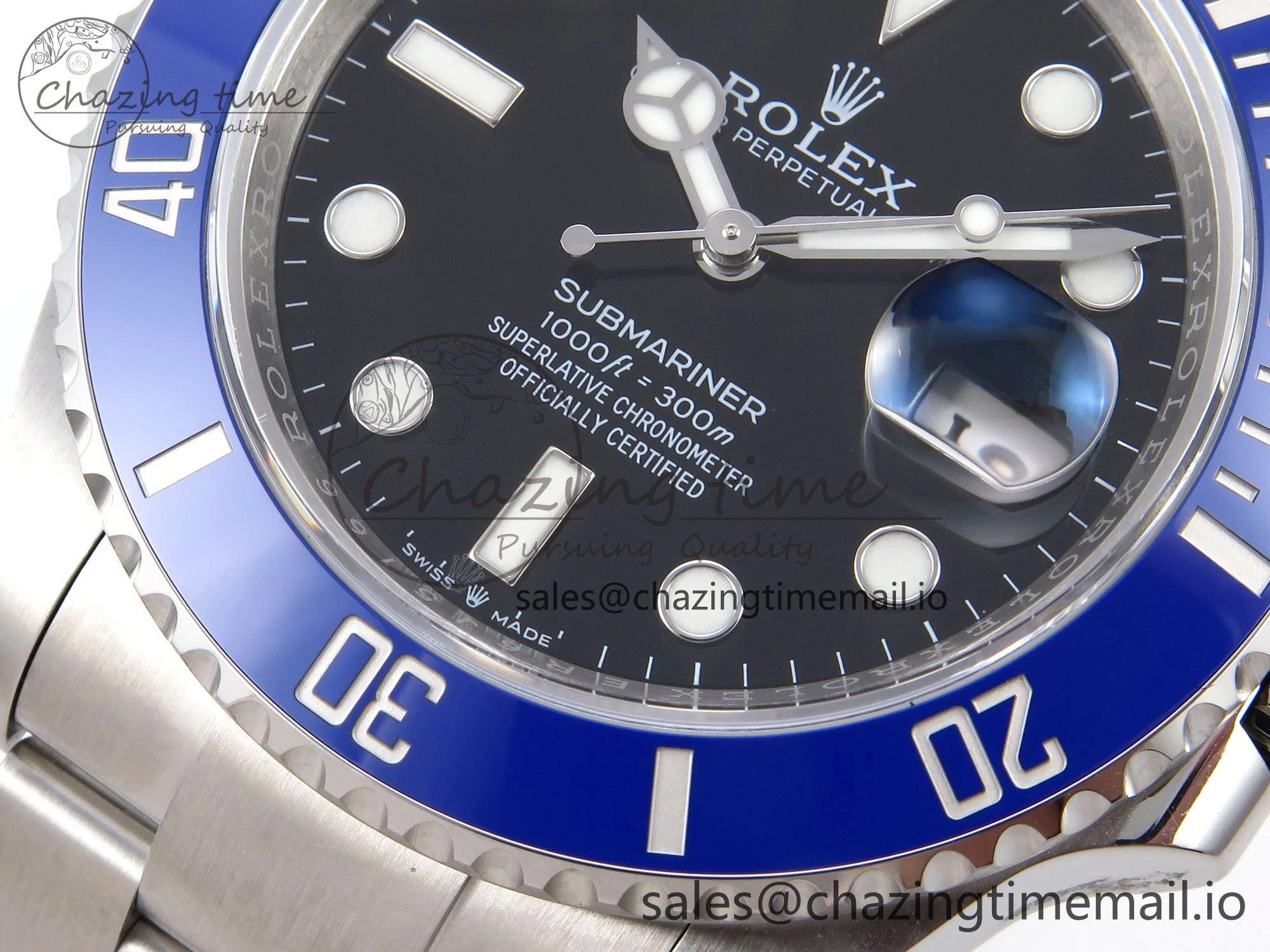 Submariner 41mm 126619 LB Blue Ceramic EWEF Best Edition on Bracelet SH3235