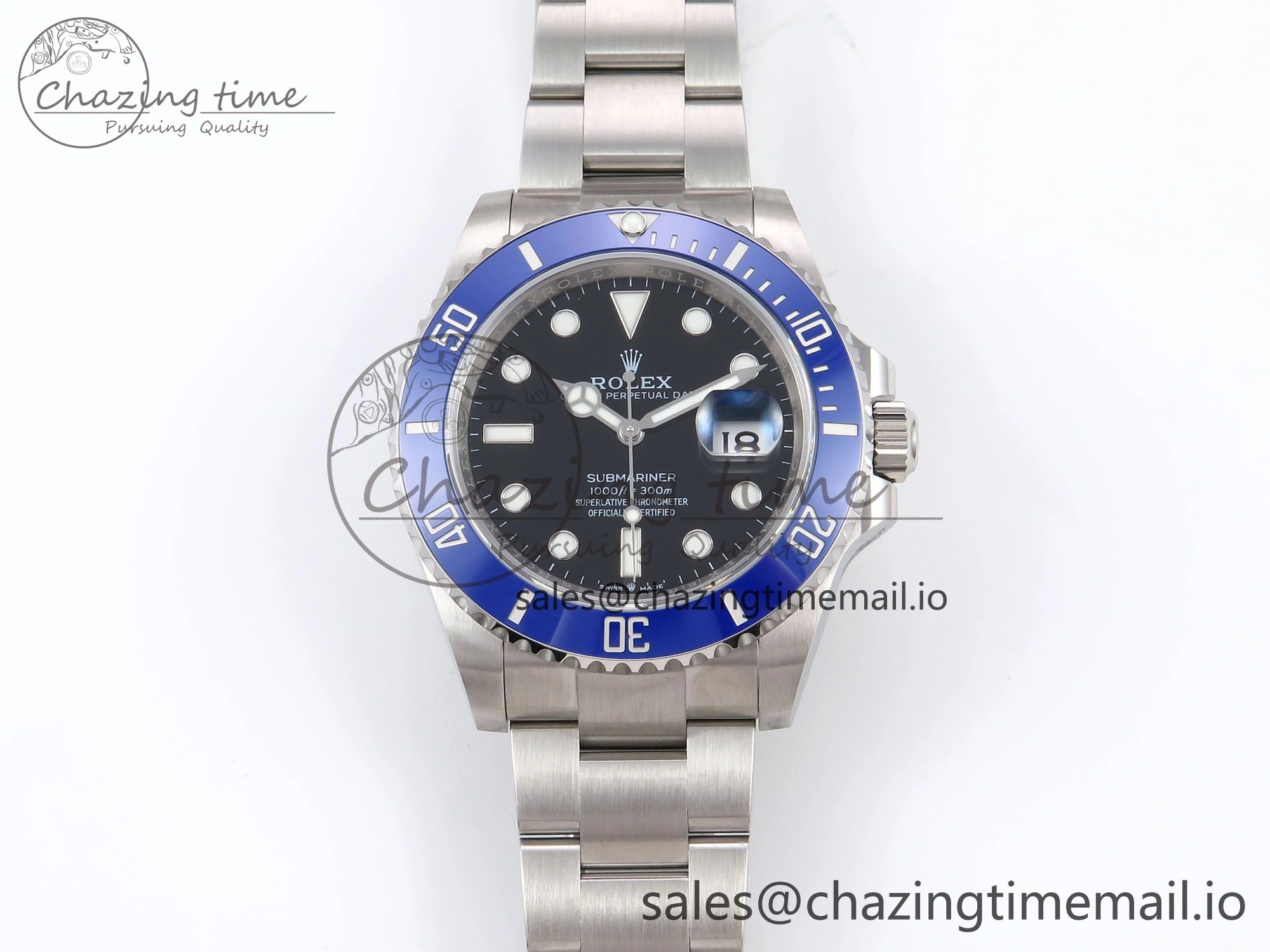 Submariner 41mm 126619 LB Blue Ceramic EWEF Best Edition on Bracelet SH3235