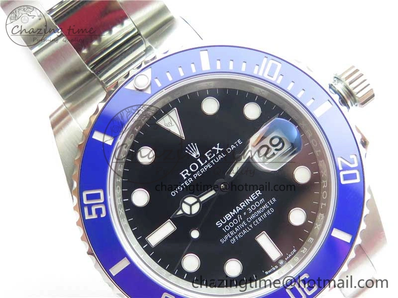 Submariner 41mm 126619 LB Blue Ceramic EWF Black Dial on SS Bracelet A3235