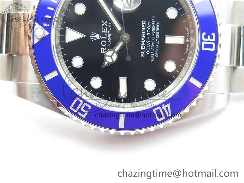 Submariner 41mm 126619 LB Blue Ceramic EWF Black Dial on SS Bracelet A3235