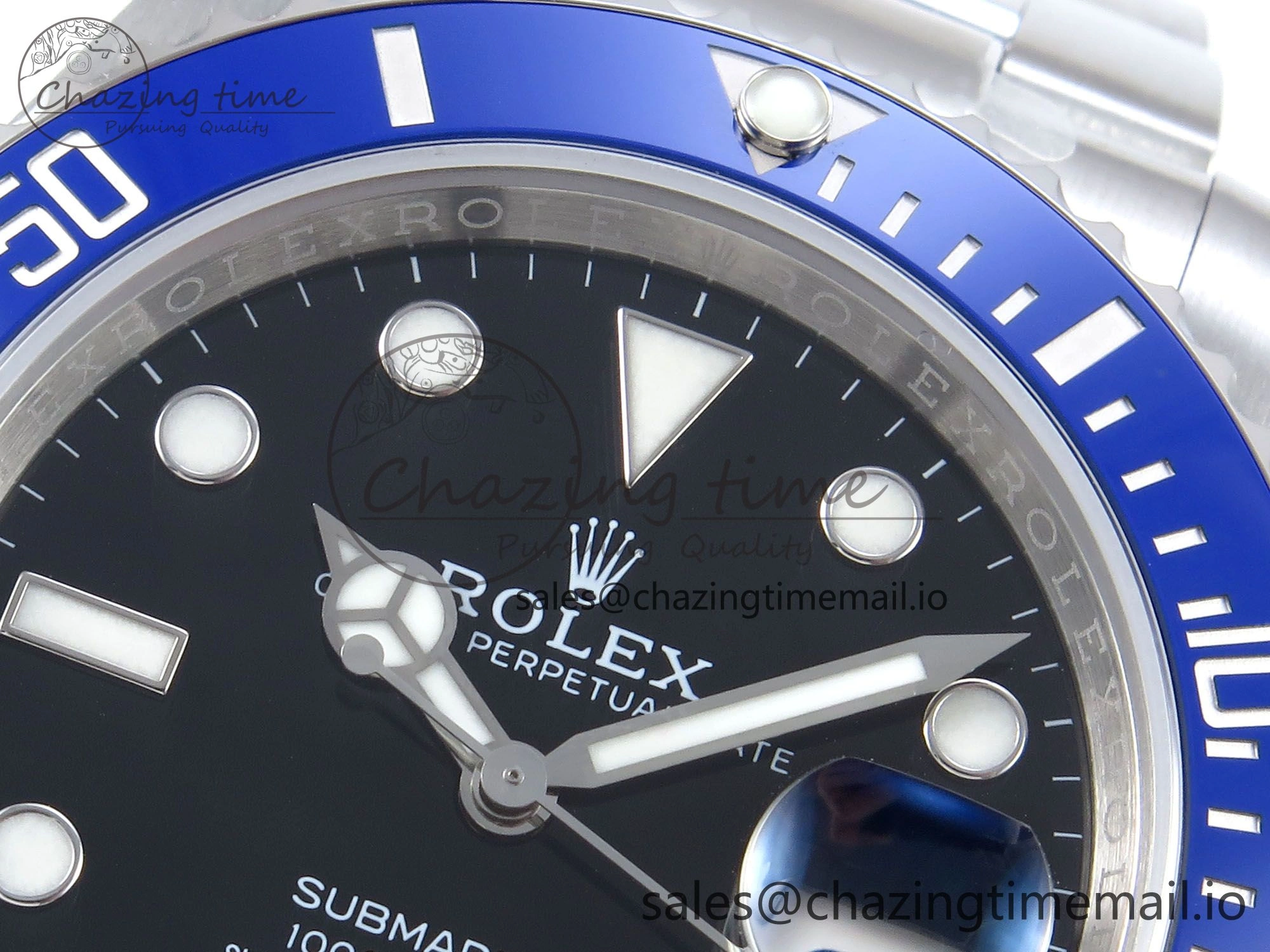 Submariner 41mm 126619 LB TWSF SS Blue Ceramic Black Dial on SS Bracelet SH3235