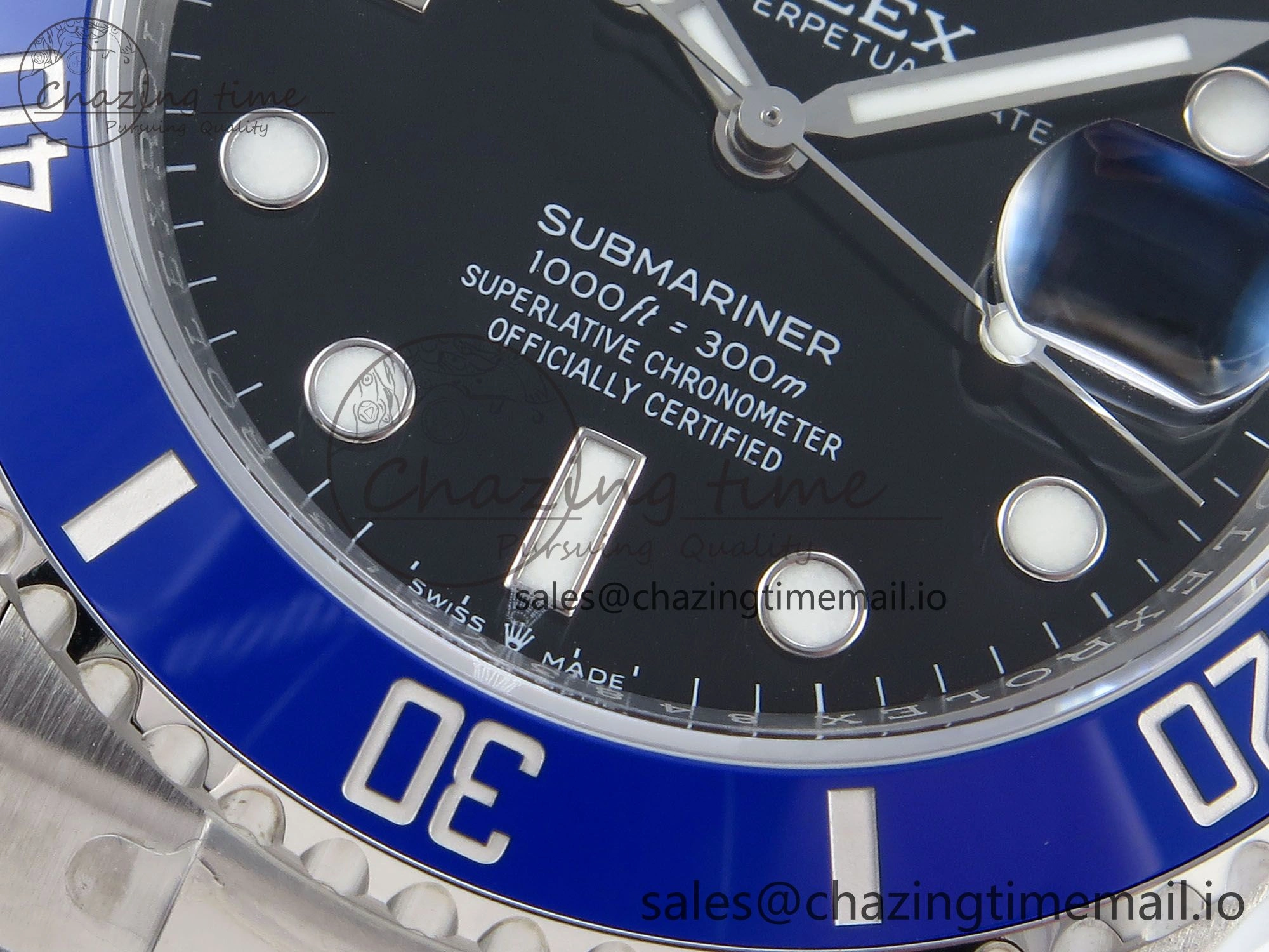 Submariner 41mm 126619 LB TWSF SS Blue Ceramic Black Dial on SS Bracelet SH3235