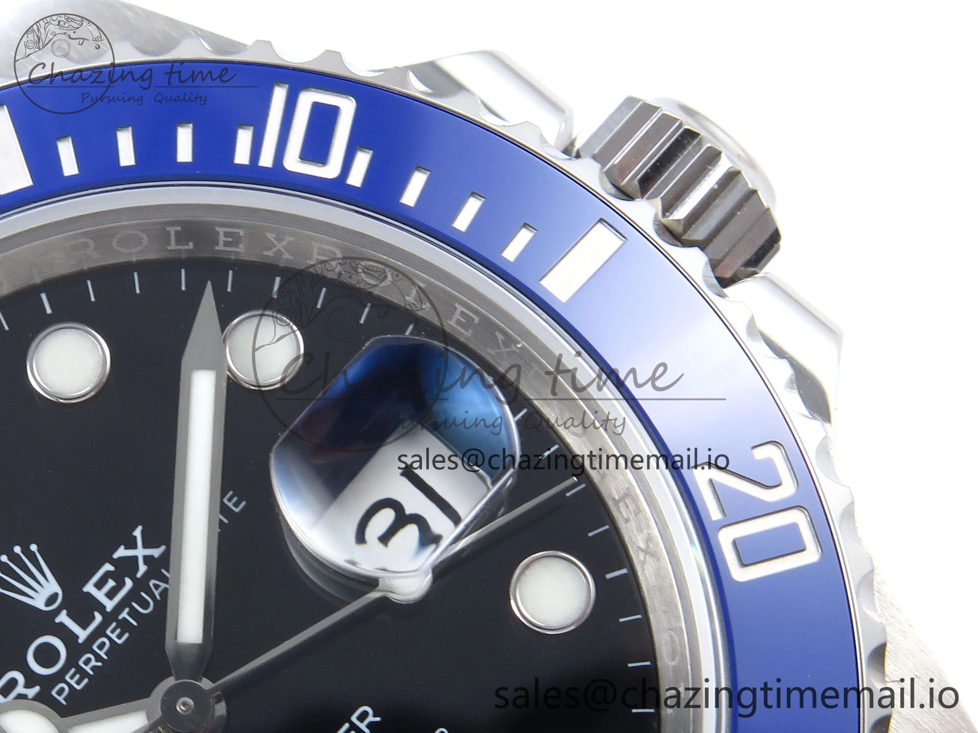Submariner 41mm 126619 LB TWSF SS Blue Ceramic Black Dial on SS Bracelet SH3235