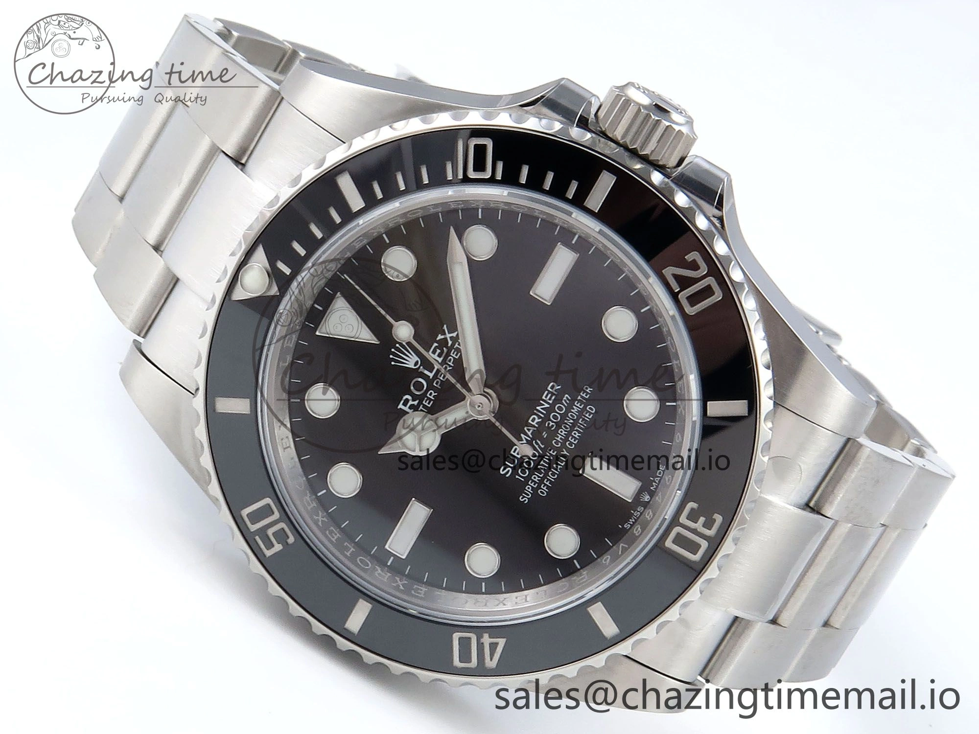 Submariner 41mm No Date 124060 SS ARF 1:1 Best Edition Steel Black Dial 904L SS Oyster Bracelet SH3230