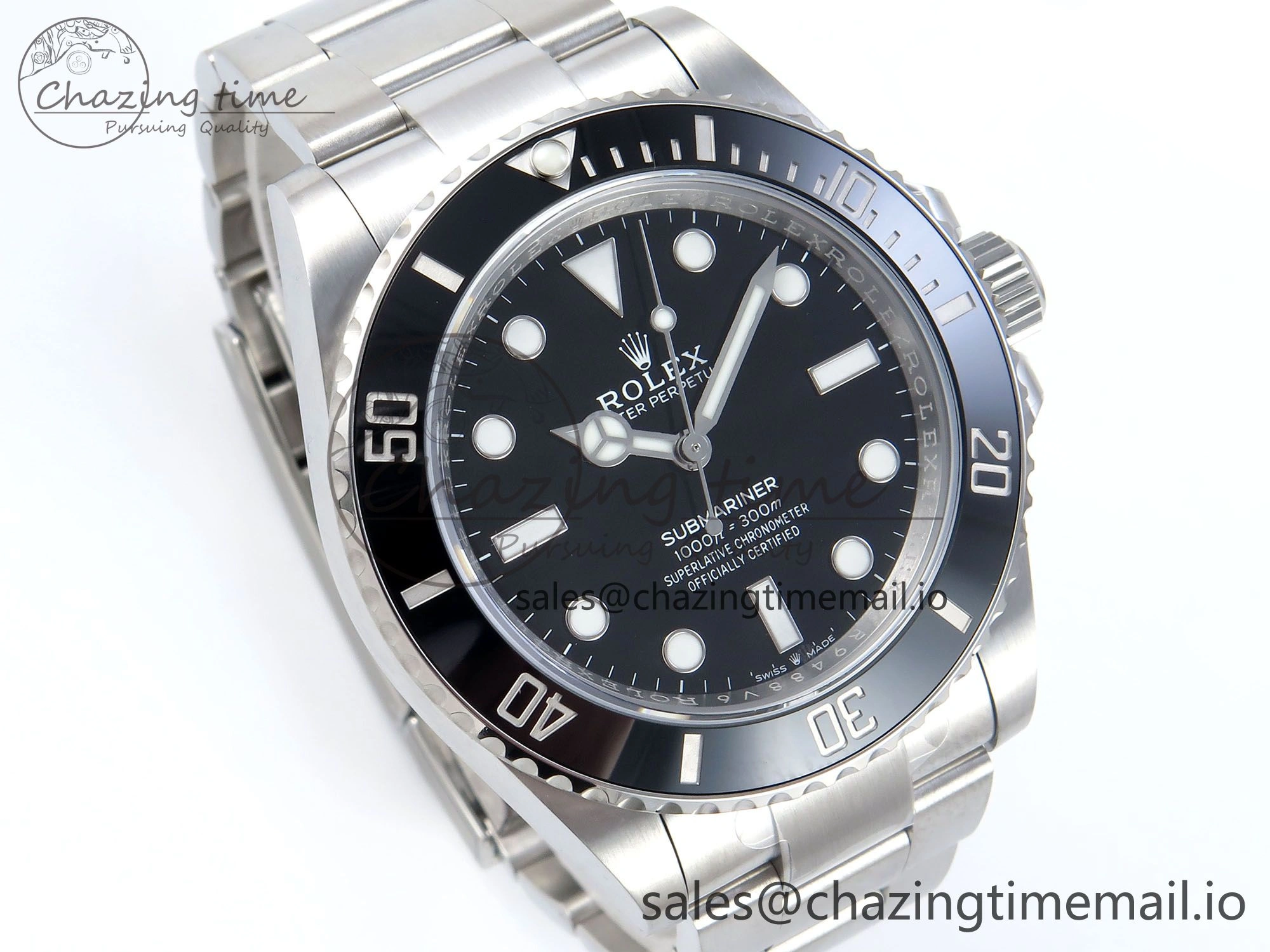 Submariner 41mm No Date 124060 SS ARF 1:1 Best Edition Steel Black Dial 904L SS Oyster Bracelet SH3230