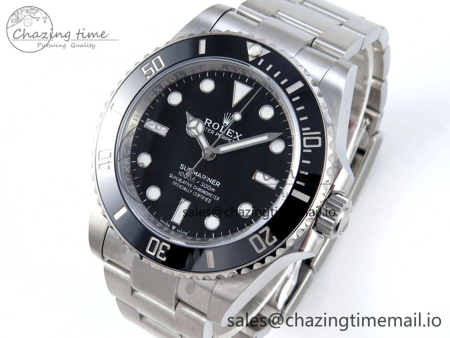 Submariner 41mm No Date 124060 SS ARF 1:1 Best Edition Steel Black Dial 904L SS Oyster Bracelet SH3230