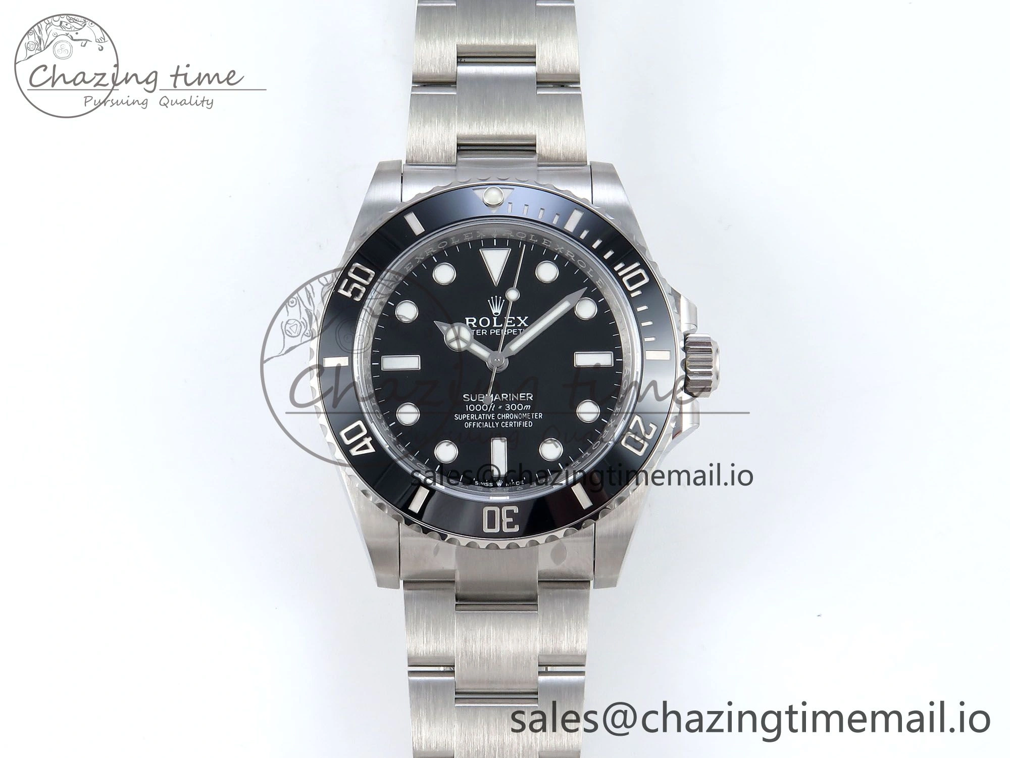Submariner 41mm No Date 124060 SS ARF 1:1 Best Edition Steel Black Dial 904L SS Oyster Bracelet SH3230