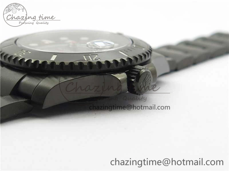 Submariner BLAKEN SINGLE RED PVD Noob 1:1 Best Edition Black Dial on PVD Bracelet A2836 V10.5