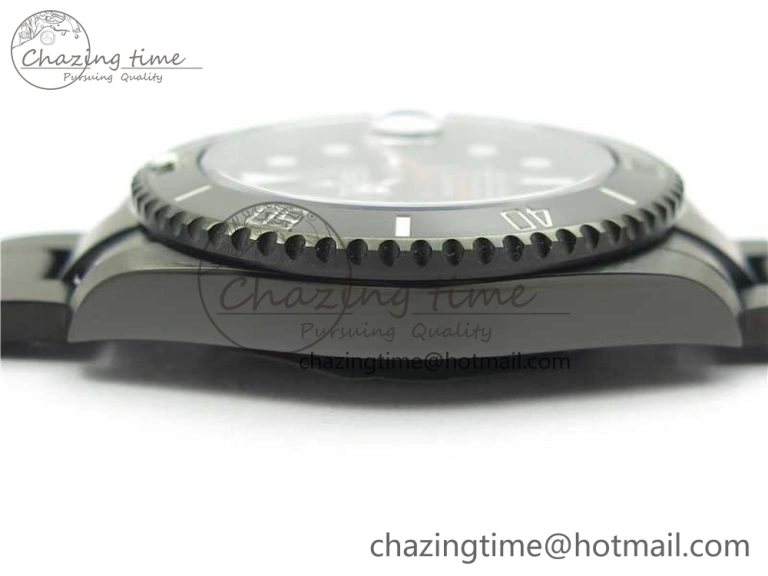 Submariner BLAKEN SINGLE RED PVD Noob 1:1 Best Edition Black Dial on PVD Bracelet A2836 V10.5
