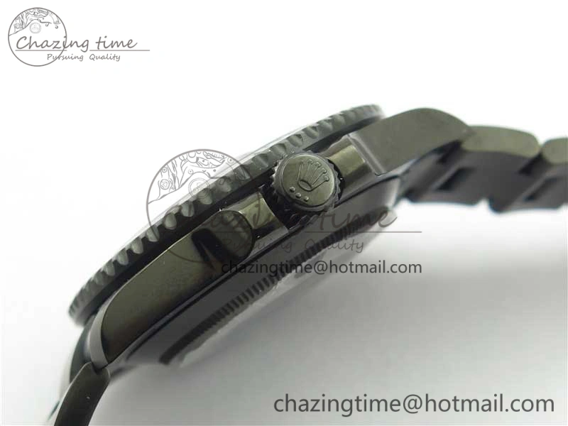 Submariner BLAKEN SINGLE RED PVD Noob 1:1 Best Edition Black Dial on PVD Bracelet A2836 V10.5