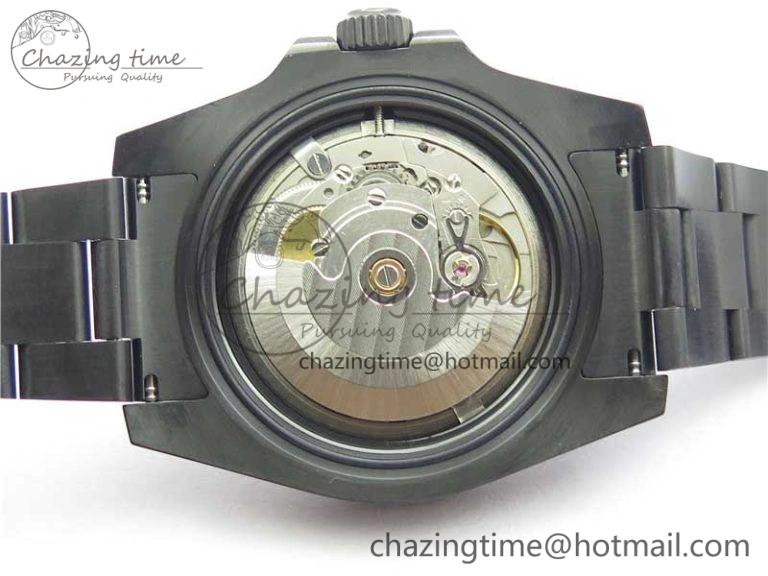 Submariner BLAKEN SINGLE RED PVD Noob 1:1 Best Edition Black Dial on PVD Bracelet A2836 V10.5