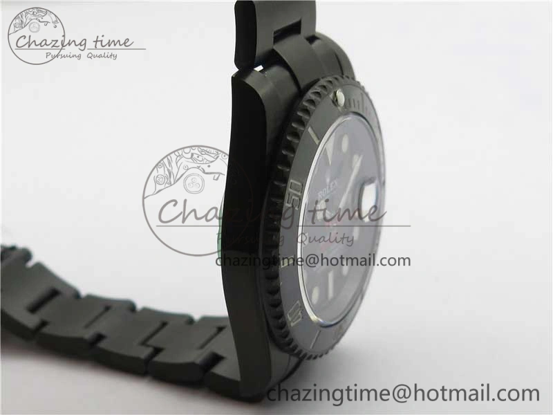 Submariner BLAKEN SINGLE RED PVD Noob 1:1 Best Edition Black Dial on PVD Bracelet A2836 V10.5