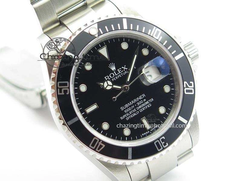 Submariner BP Maker 16610 Black Dial On SS Bracelet A3135