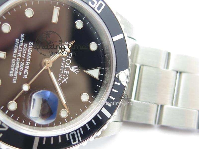 Submariner BP Maker 16610 Black Dial On SS Bracelet A3135