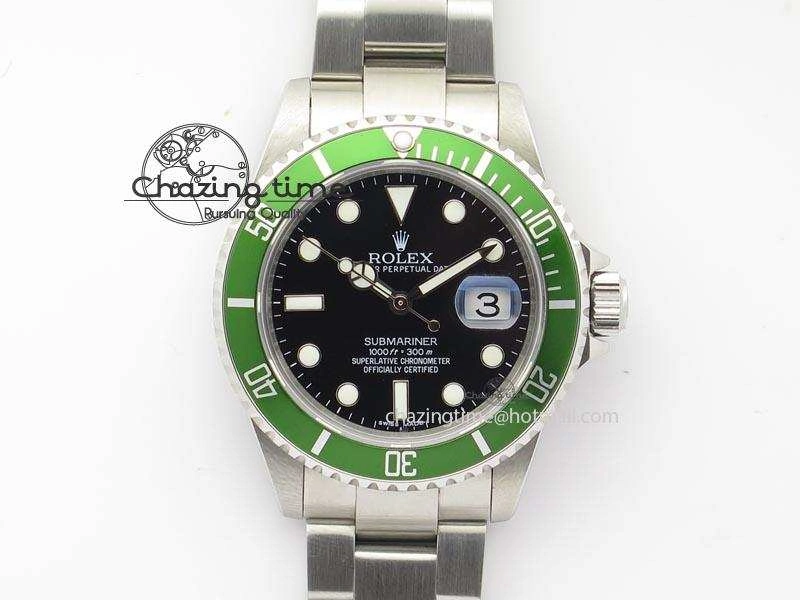 Submariner BP Maker 16610 Green Dial On SS Bracelet A3135