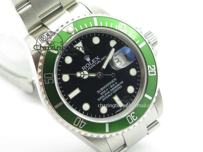 Submariner BP Maker 16610 Green Dial On SS Bracelet A3135