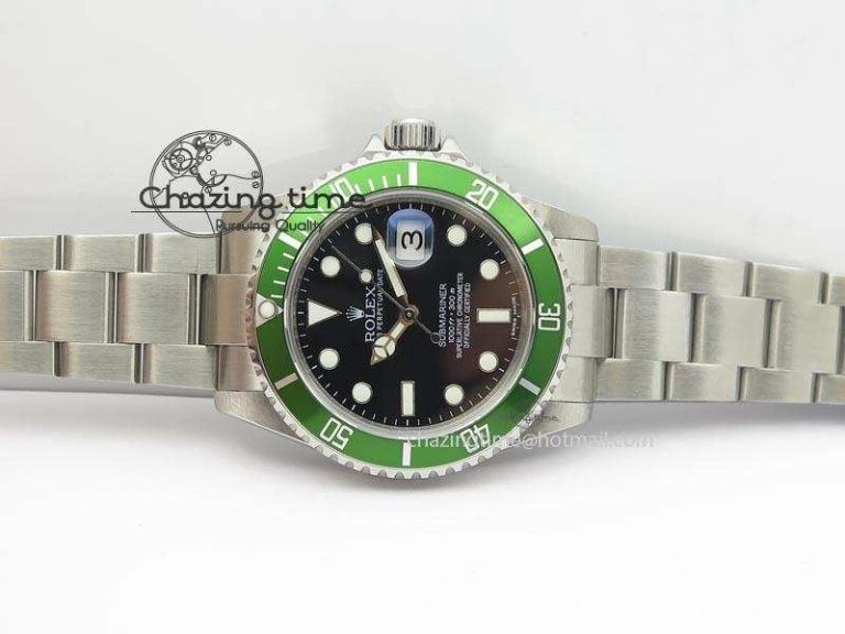 Submariner BP Maker 16610 Green Dial On SS Bracelet A3135