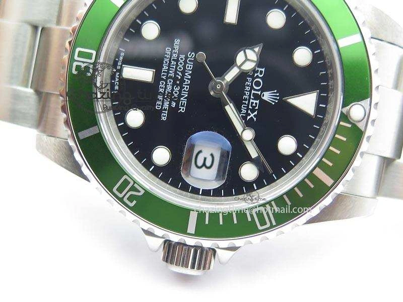 Submariner BP Maker 16610 Green Dial On SS Bracelet A3135