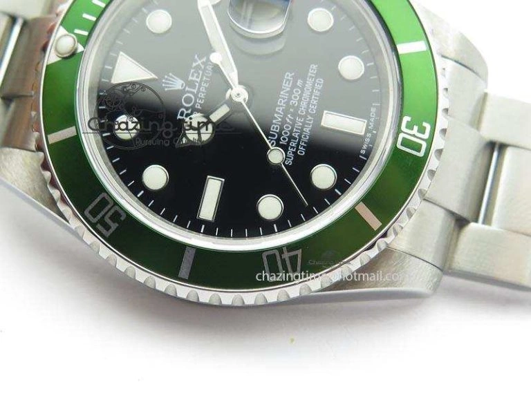 Submariner BP Maker 16610 Green Dial On SS Bracelet A3135