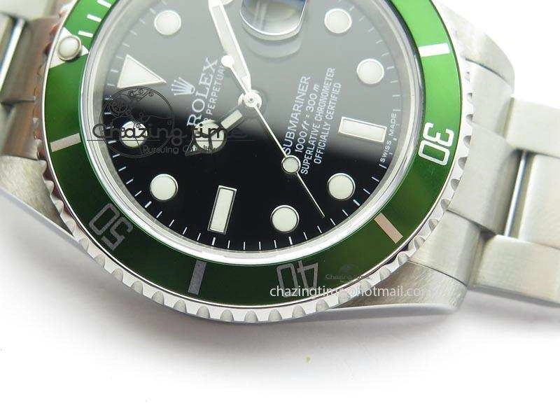 Submariner BP Maker 16610 Green Dial On SS Bracelet A3135
