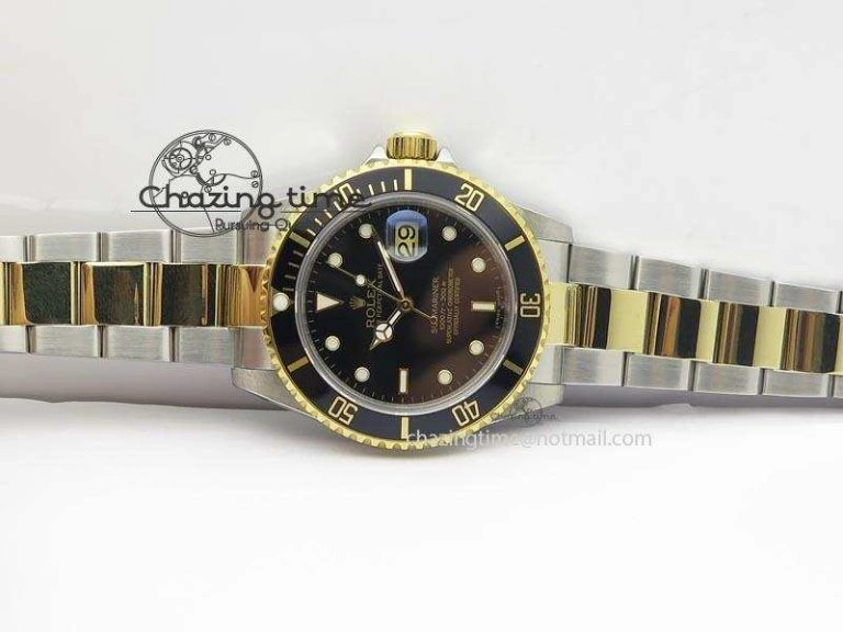 Submariner BP Maker 16613 Black Dial SS YG Case On SS YG Bracelet A3135