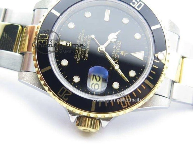 Submariner BP Maker 16613 Black Dial SS YG Case On SS YG Bracelet A3135