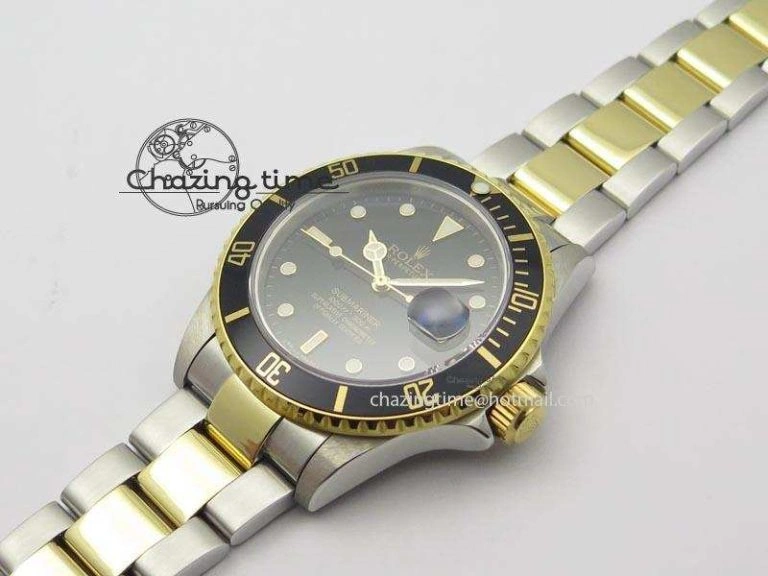 Submariner BP Maker 16613 Black Dial SS YG Case On SS YG Bracelet A3135