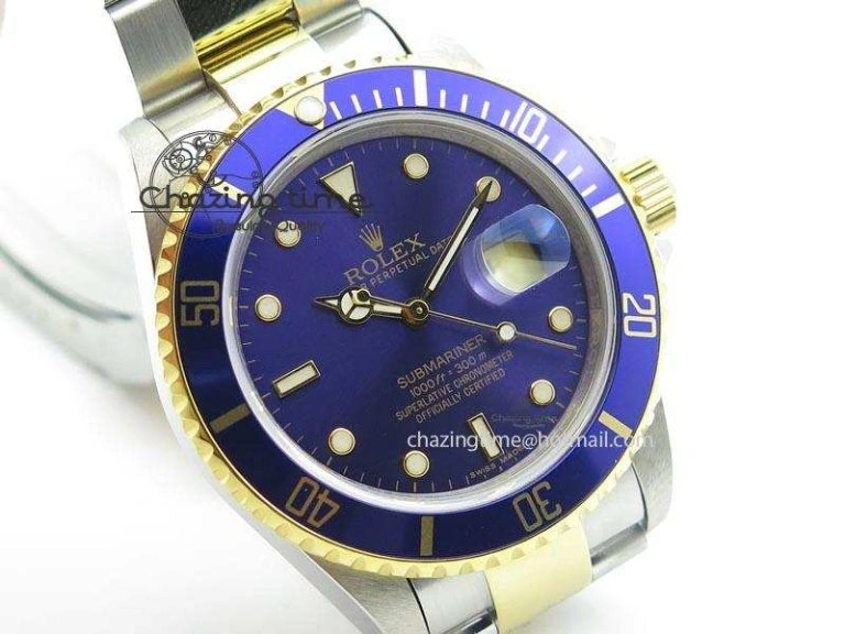 Submariner BP Maker 16613 Blue Dial SS YG Case On SS YG Bracelet A3135