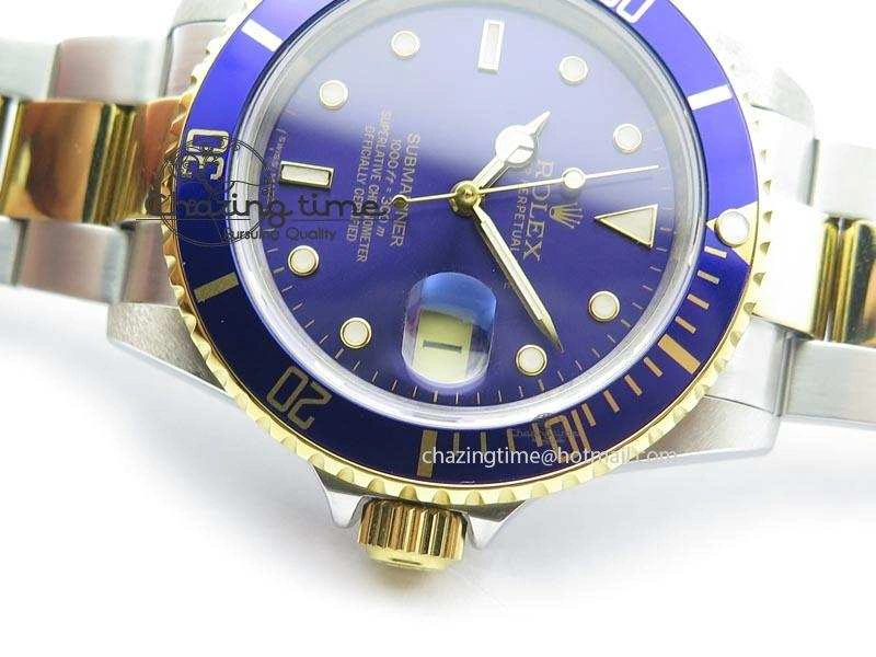 Submariner BP Maker 16613 Blue Dial SS YG Case On SS YG Bracelet A3135