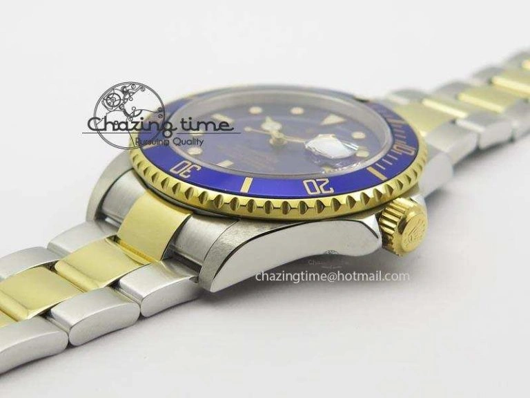 Submariner BP Maker 16613 Blue Dial SS YG Case On SS YG Bracelet A3135