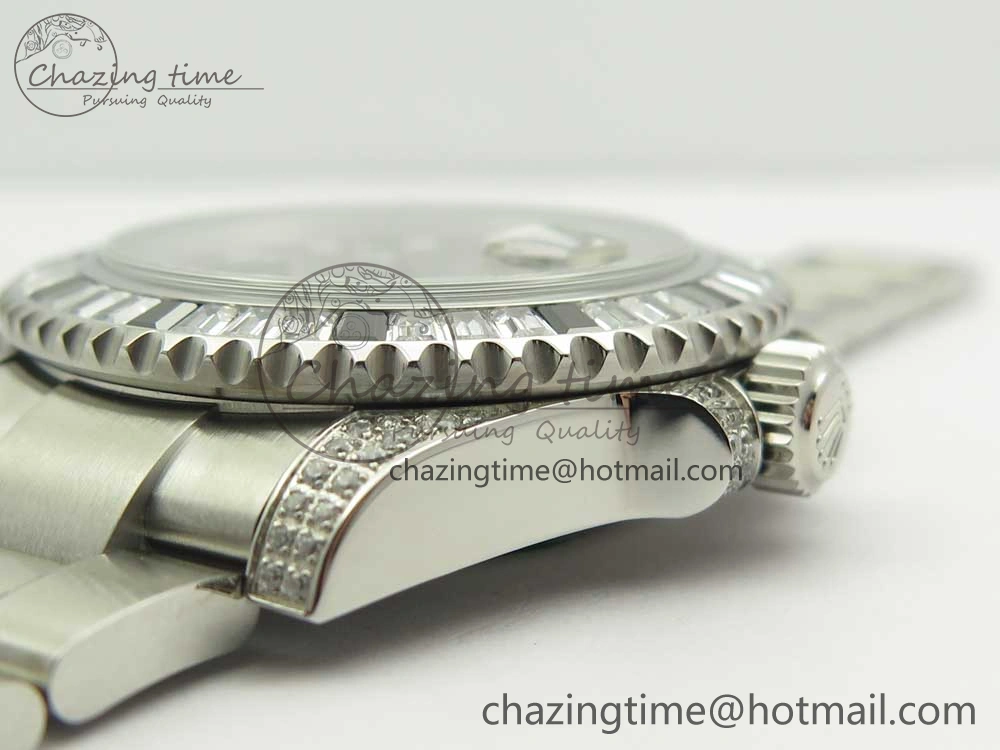 Submariner Black Diamond Bezel SS GSF Best Edition Black Dial On SS Bracelet A2824