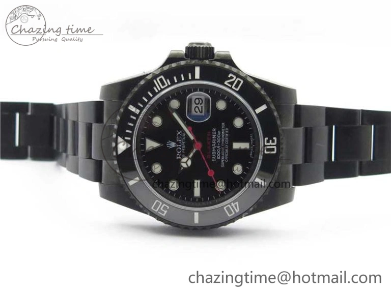 Submariner Blaken Date 116610LN PVD V9F 1:1 Best Edition On PVD Bracelet VR3135