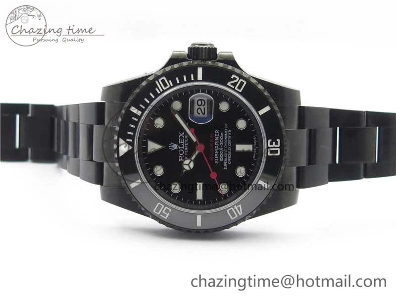 Submariner Blaken Date 116610LN PVD V9F 1:1 Best Edition On PVD Bracelet VR3135