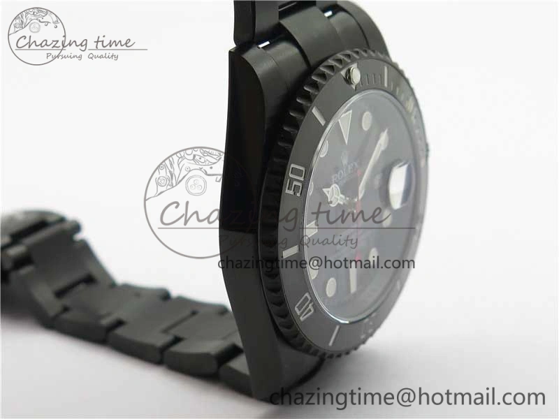Submariner Blaken Date 116610LN PVD V9F 1:1 Best Edition On PVD Bracelet VR3135