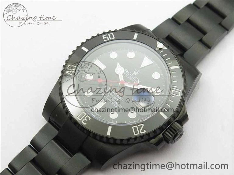 Submariner Blaken Date 116610LN PVD V9F 1:1 Best Edition On PVD Bracelet VR3135